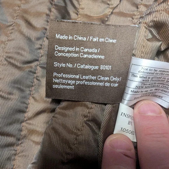 Danier Black and Brown Lightweight Leather Jacket - Picture 10 of 10